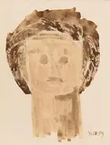 Patrick Scott, Gilded Youth, 1959, wax & crayon