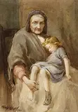 Tired by Frank McKelvey, 1921, watercolour, offered Sep 2015