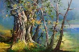 Kenneth Webb, Autumn Mist, oil on canvas