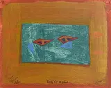 Birds St. Martins by Tony O'Malley, 1972, gouache, offered Sep 2015