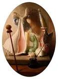Stuart Morle, Homage to Chardin, oil on board