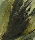Mary Lohan, Dark Tree Trunk, oil on card