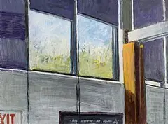 Mick O'Dea, Artist's Studio, Massachusetts, 2001, mixed media on board