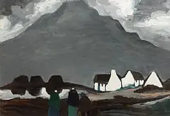 Markey Robinson, Foothills of the Mountains, gouache on board