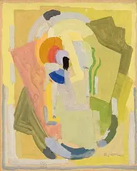 Composition by Evie Hone, gouache, sold Sep 2015