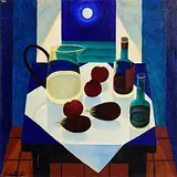 Still Life on Tabletop in Moonlight by Graham Knuttel, oil on canvas, offered Sep 2015