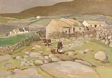 The Grey Walls, Bloody Foreland, Donegal by Kathleen Isabella Mackie, 1959, oil on canvas board, sold Sep 2015