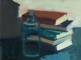 Brian Ballard, Still Life With Books and Bottle