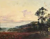 Early Morning Landscape by Arthur K. Maderson, oil on board, sold Sep 2015