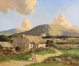 Near Doochary, Co. Donegal by Maurice Canning Wilks, oil on canvas, sold Apr 2015