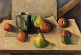 Peter Collis, Still Life With Fruit, oil on canvas laid on board
