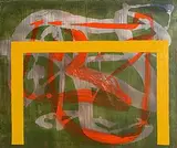 Maurice Cockrill British, Pastoral, Bridge Series, 2003, oil on canvas