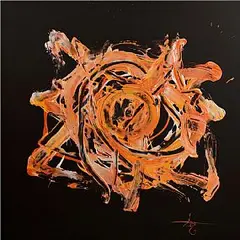 Michael Flatley, The Power, acrylic on marley