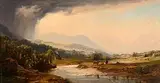 John Faulkner, Landscape with a View towards a Town and Grazing Cattle in Foreground