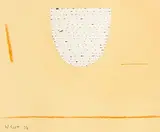 William Scott, Untitled Abstract, 1974, gouache & charcoal