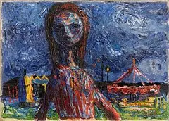 Colin Middleton, Thisbe, 1951, oil on canvas