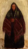 Old Woman Of Achill by Grace Henry, oil on canvas, offered Apr 2015