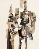 George Campbell, Paly of Quixote Shapes, 1968, collage