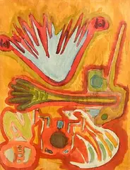 Stephen Gilbert British, Composition, c.1945, gouache & watercolour on paper