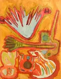 Stephen Gilbert British, Composition, c.1945, gouache & watercolour on paper
