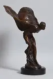 Spirit of Ecstasy by Charles Robinson Sykes British, bronze on marble base - 13.5kg, sold Apr 2015