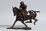 José Maria David French, Le Joueur de Polo, bronze sculpture - signed & numbered 4/8