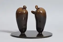Touching by Patrick O'Reilly, 2006, bronze - unique - 9.8kg, sold Apr 2015