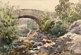Trassey Bridge, Near the Mourne Mountains, Co. Down by Frank McKelvey, watercolour, sold Apr 2015