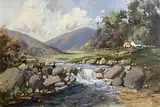 George Gillespie, Fisherman in Connemara, oil on canvas