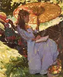 Mark Rowbotham British, The Hammock, oil on board