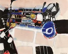Gérard Grassere Dutch, Development, 1989, gouache & pastel
