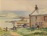 Bonagee Harbour, Co. Donegal by Maurice Canning Wilks, watercolour, sold Dec 2014