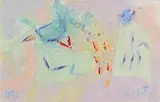 Bahamas Collage by Tony O'Malley, 1985, gouache on paper laid on board, sold Dec 2014