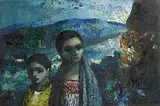 Daniel O'Neill, Travelling Through Kerry, oil on board