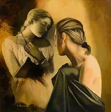 Leonardo Chionna Italian, Memorie d'Armour, oil on linen on panel