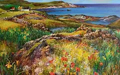 Kenneth Webb, Wild Fowers, Pollriva, oil on canvas