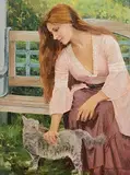 Ariana Richards American, A Timeless Moment, oil on linen