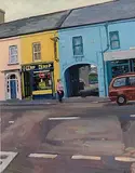 Hector McDonnell, Chip Shop, oil on board