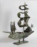 Flight of the Earls by John Behan, bronze sculpture - unique - 26.7kg, sold Dec 2014