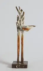 Bird in Tree Maquette by Leo Higgins, bronze sculpture - unique - 1.6kg, sold Dec 2014