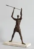 The Warrior by John Behan, unique bronze on marble base, sold Dec 2014