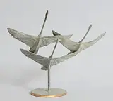 Ray Delaney, Children of Lir, bronze sculpture - unique - 3.2kg