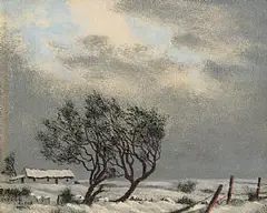 Donegal Moonlight by Ciaran Clear, oil on board, sold Sep 2014