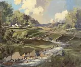 George Gillespie, Farmstead, West of Ireland, oil on canvas