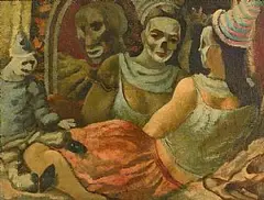 Daniel O'Neill, Masquerade, oil on canvas