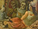 Daniel O'Neill, Masquerade, oil on canvas