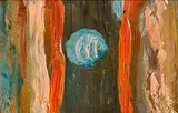 Blue Moon by Tony O'Malley, oil on board, sold Sep 2014