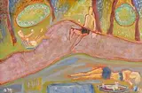Bahamas in the Sun by Tony O'Malley, oil on board, sold Sep 2014