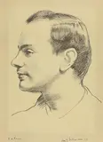 Seán O'Sullivan, Padraig Pearse, charcoal drawing