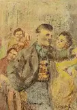 William Conor, Dance, crayon